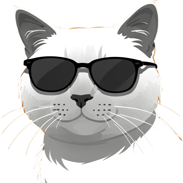 Cat with sunglasses emoji