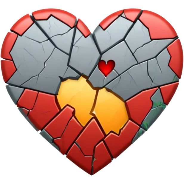 broken heart grey emoji