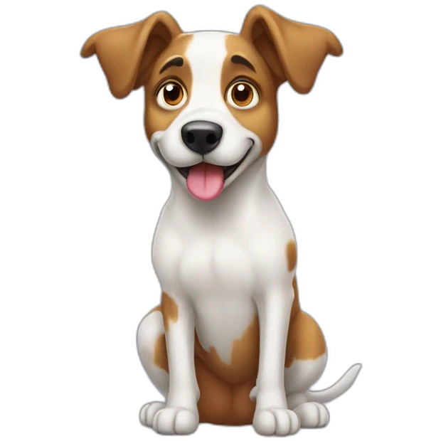 Aussie dog peeing emoji