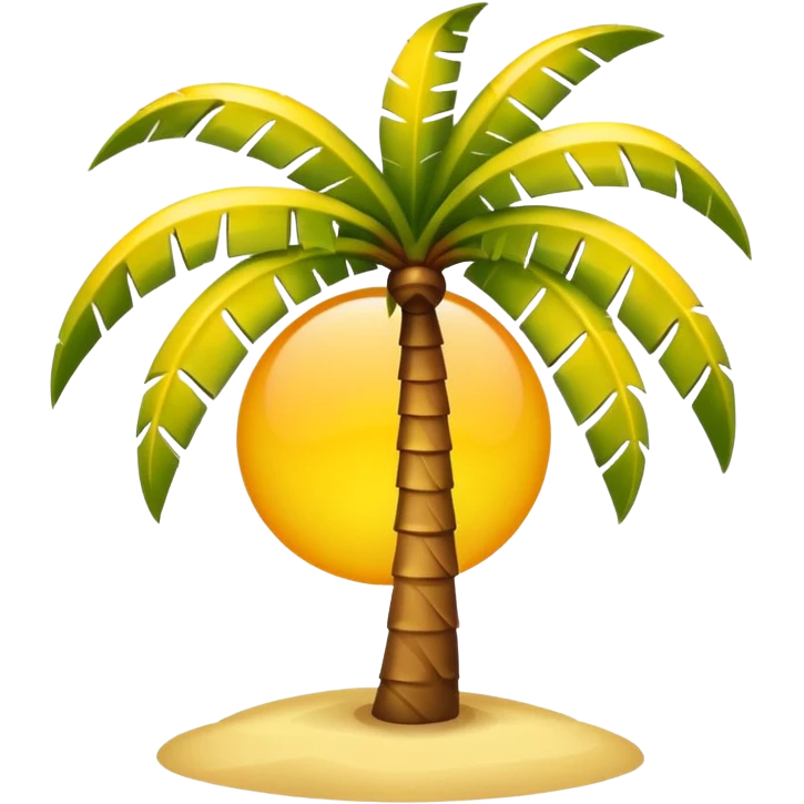 palmera y sol emoji