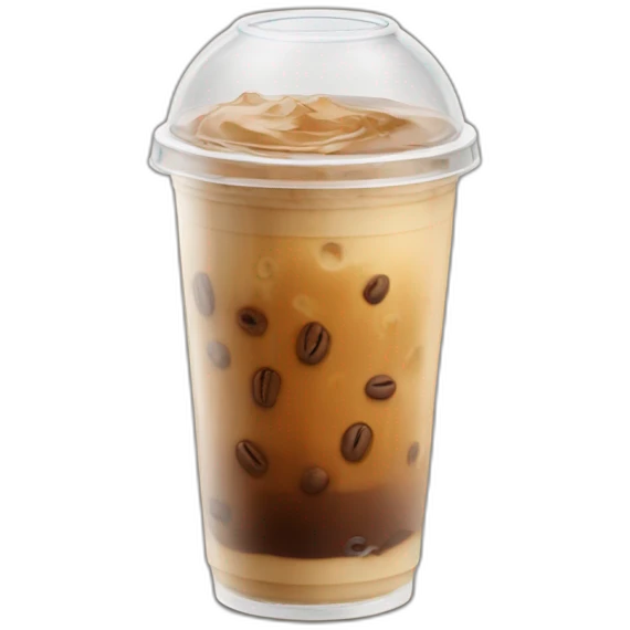 dome lid iced coffee emoji