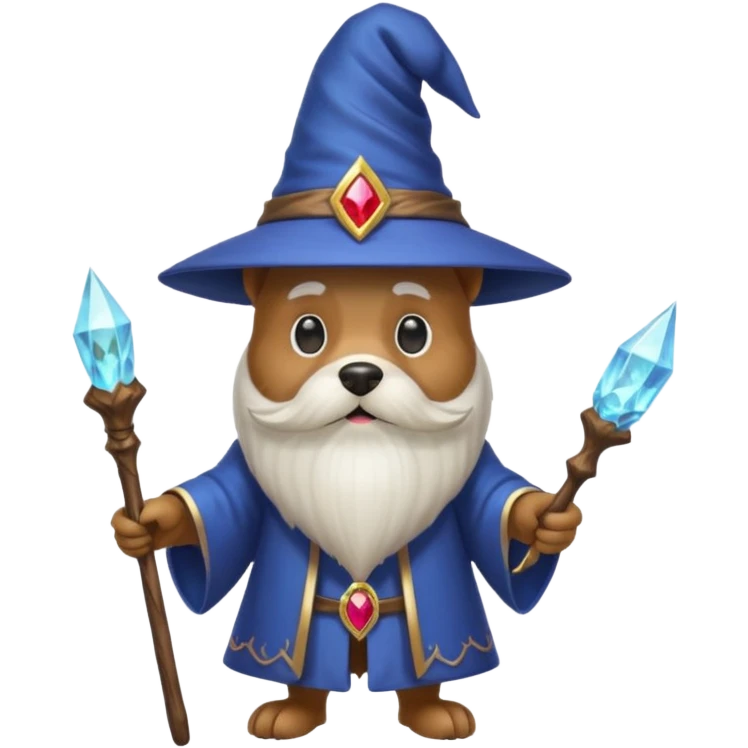 Dog wizard emoji
