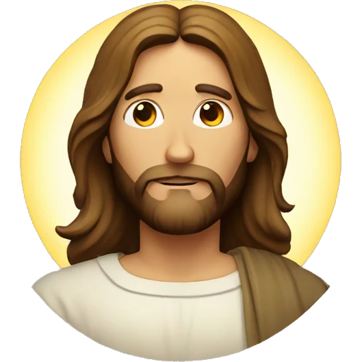 jesus christ with halo emoji