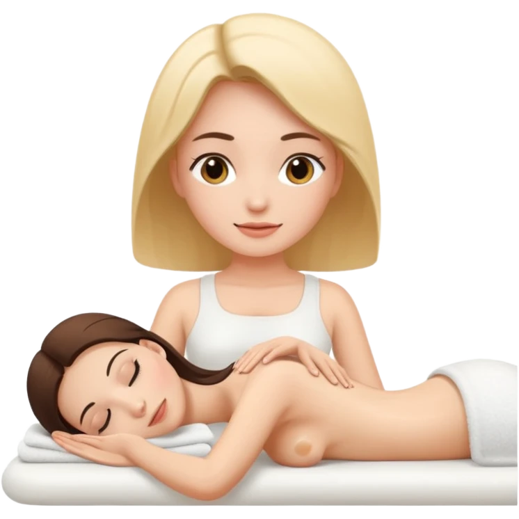 woman getting a massage emoji emoji