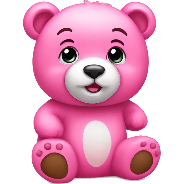 Pink cute bear emoji