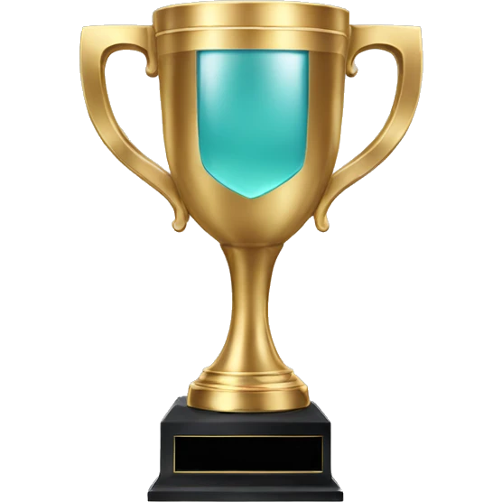 trophy made with glss emoji