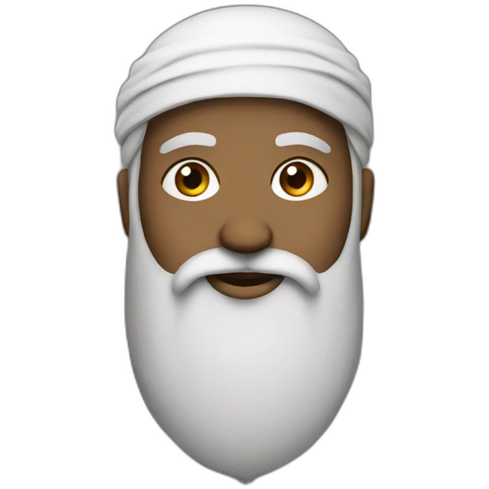 muslim with long beard emoji