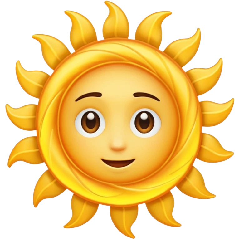 tangled sun emoji