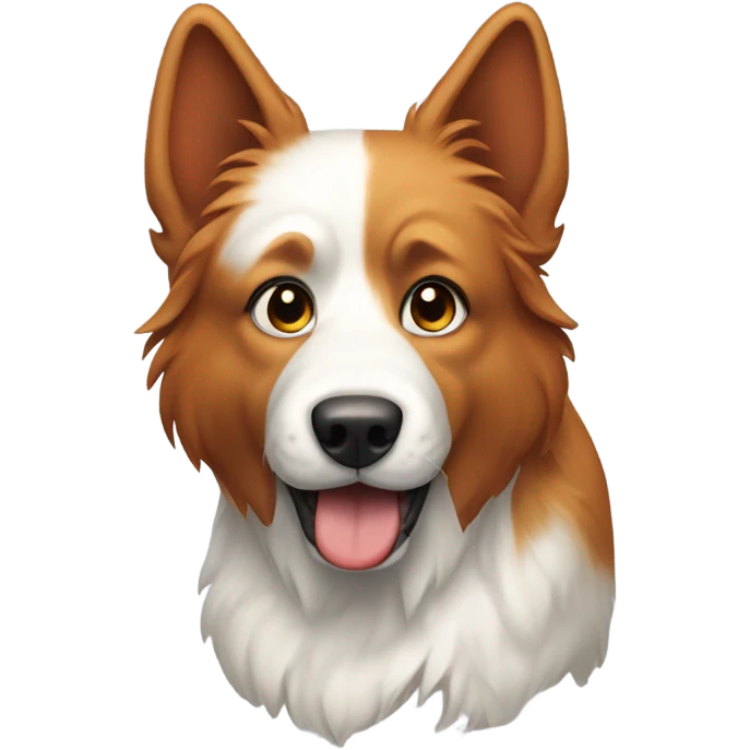 Dog Eurasian redhead and White  emoji