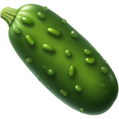 A pickle emoji