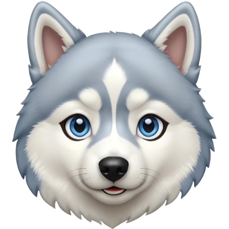 A Husky with lightblue eyes emoji