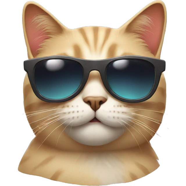 Cat with sunglasses emoji