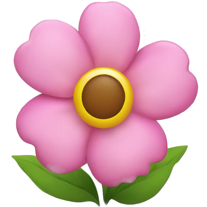Pink flower emoji