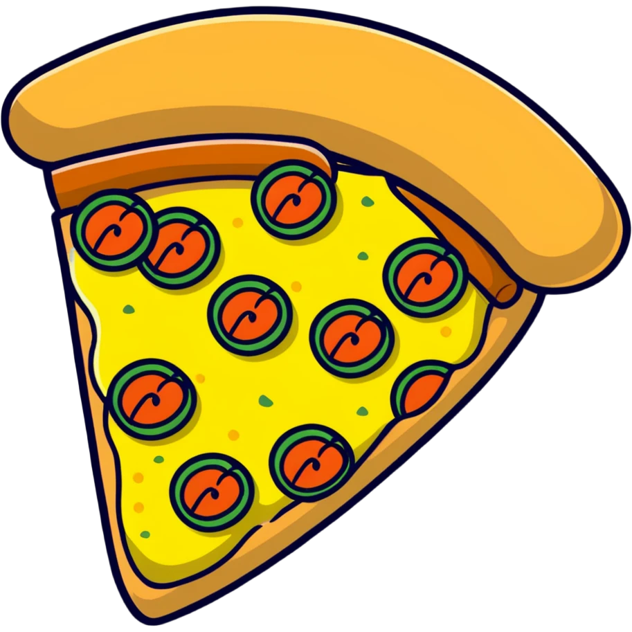 lemon pizza, pizza with lemon topping emoji