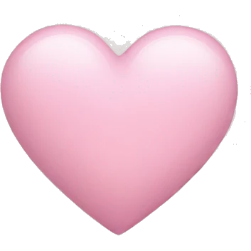 light pink heart emoji