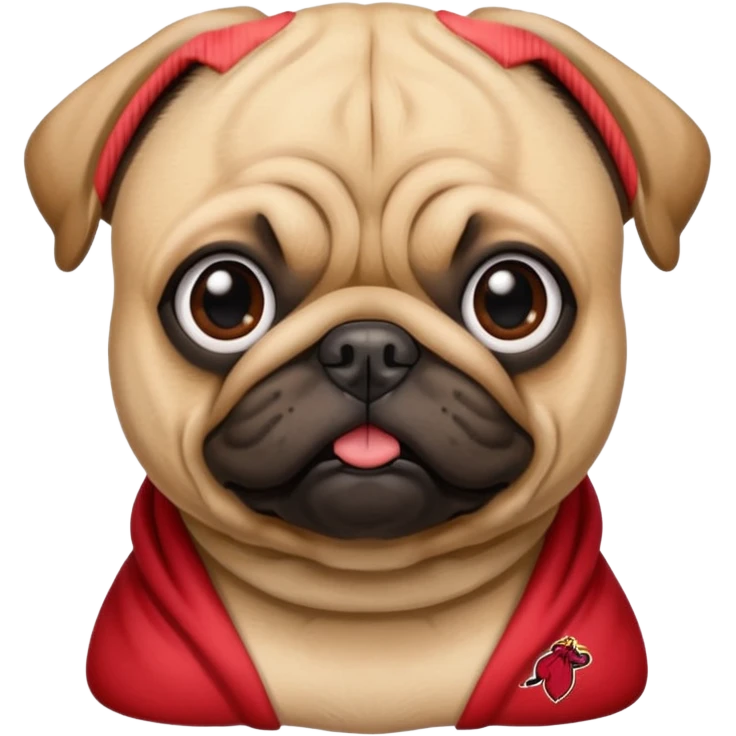 miami heat logo pug dog emoji