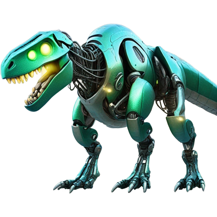Robot dinosaur emoji