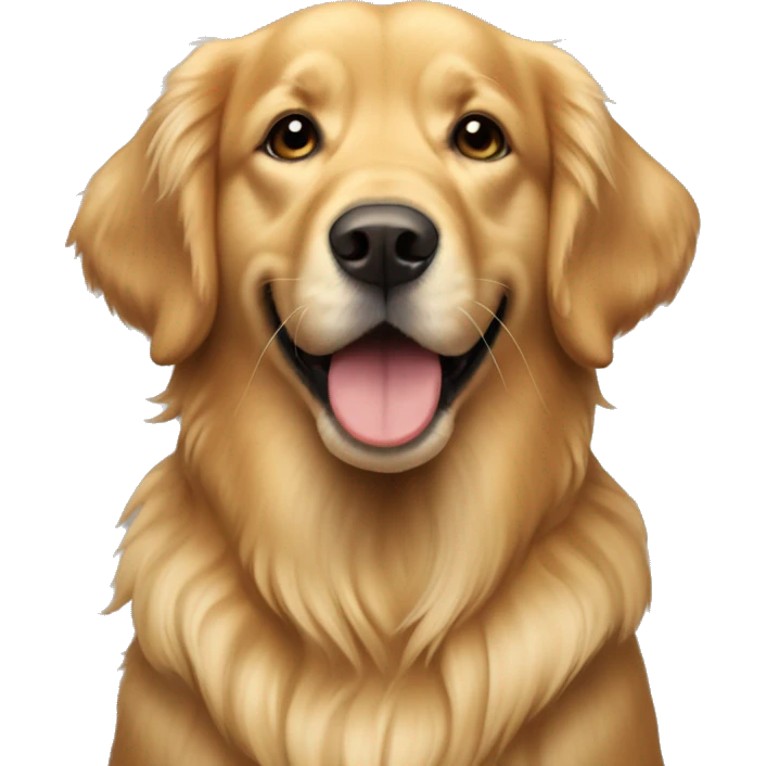 Un golden retriever dolcissimo emoji