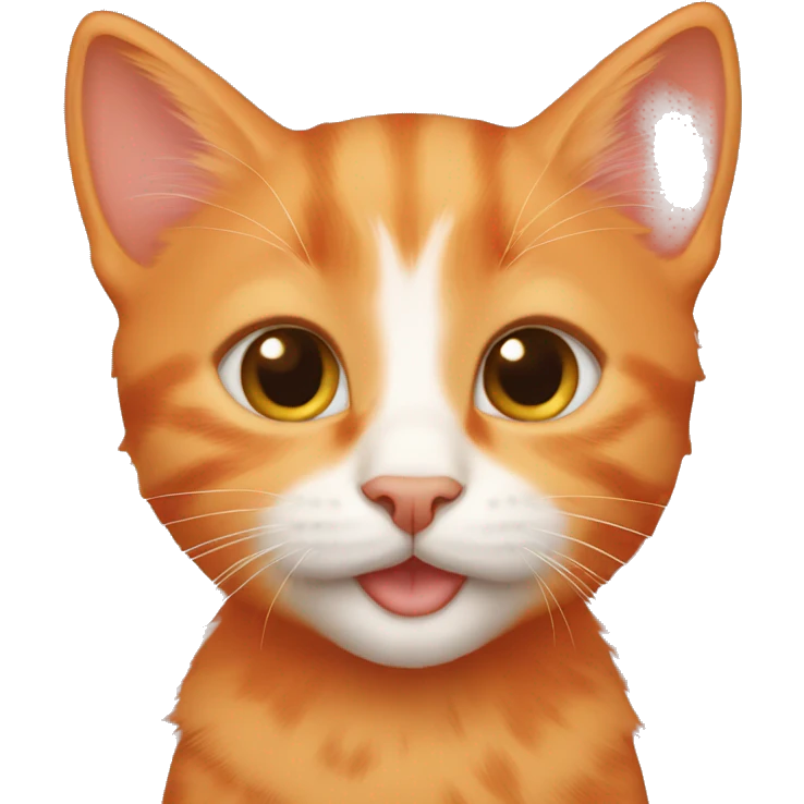 All orange kitten emoji