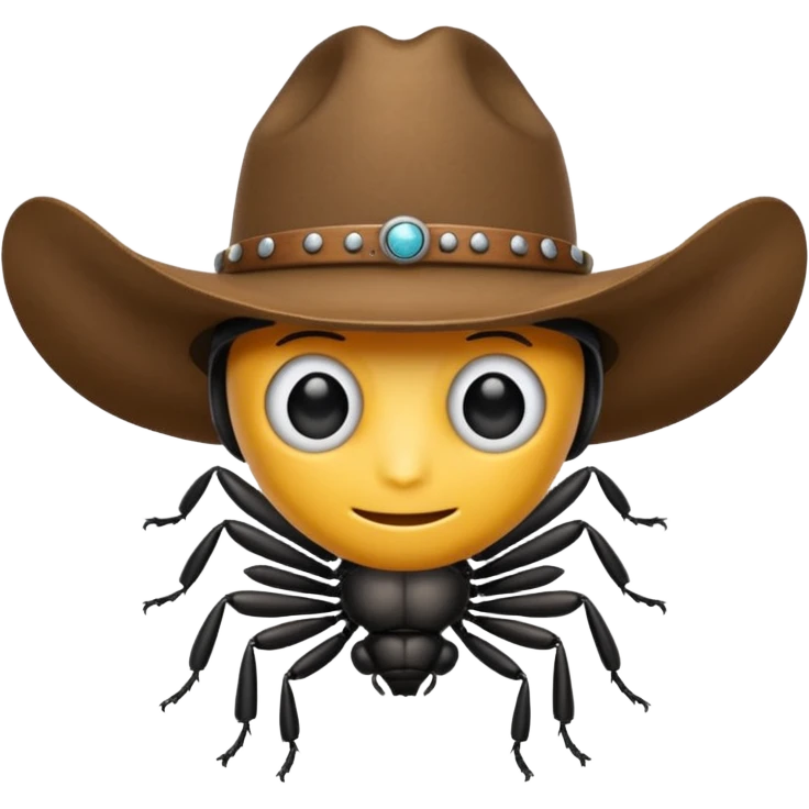 bug with a cowboy hat emoji