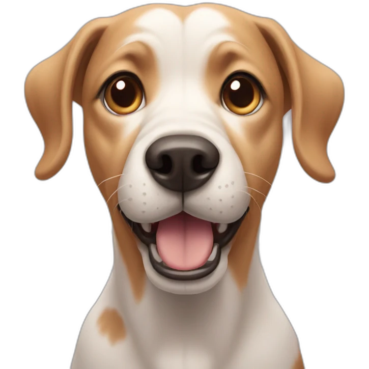 dog with ears wide open emoji