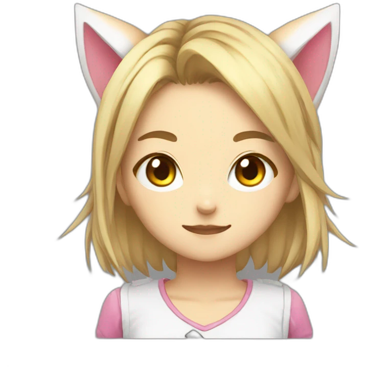face neko girl gamer emoji