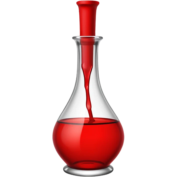 Glass Bottle Vase red  emoji