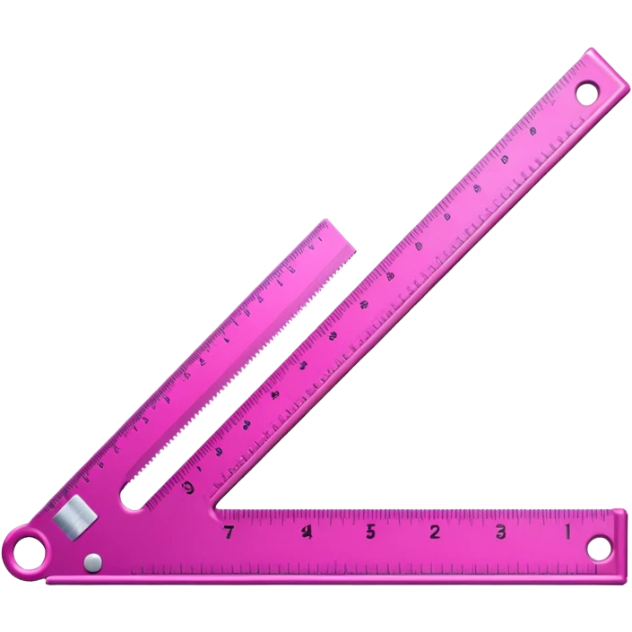 mac os icon, ruler, measures, vivid pink emoji