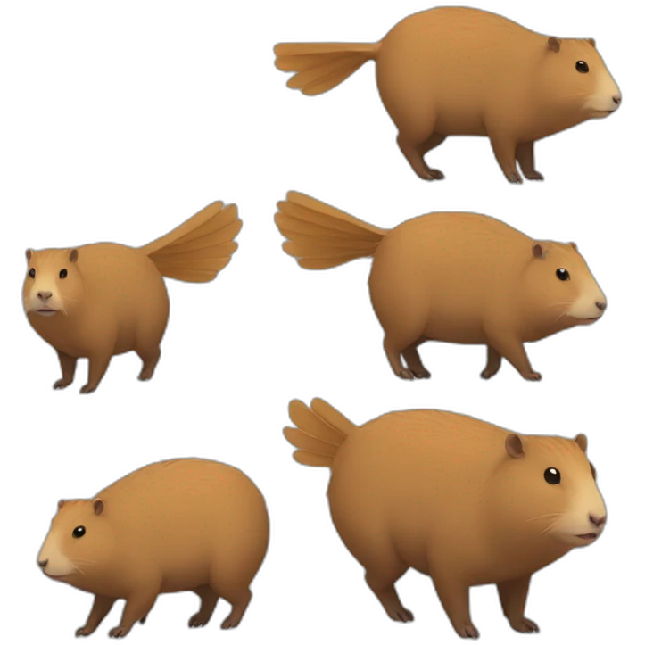 winged capybara emoji