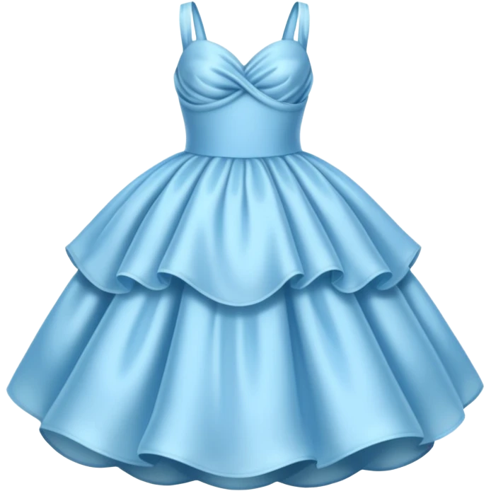 The bubble dress is typically a voluminous ball gown, designed to make Glinda look like she’s literally floating in a bubble. It features:  Pale blue or shimmering white-blue hues isolated  emoji