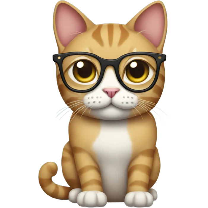 Cat with glae emoji