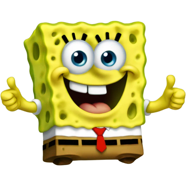 SpongeBob with a thumb up emoji