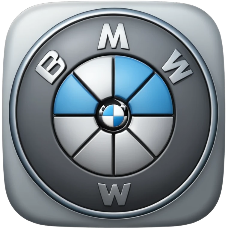 BMW emoji logo in grey color  emoji
