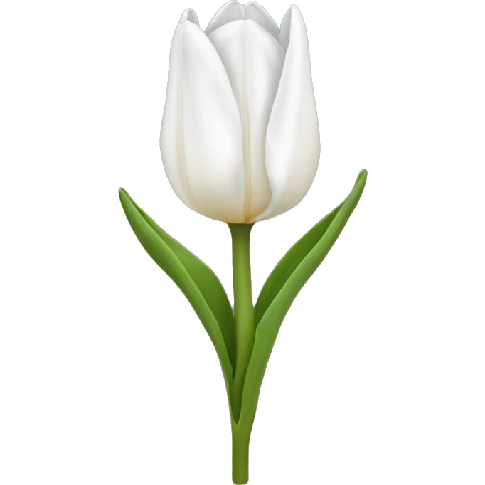 White tulip emoji