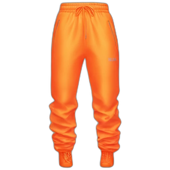 Neon orange yeezy pants emoji