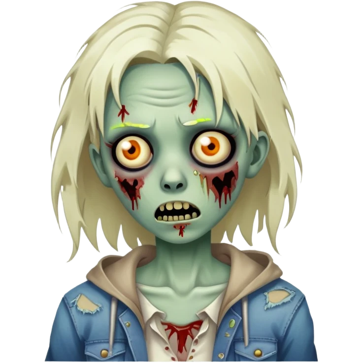 Zombie girl emoji