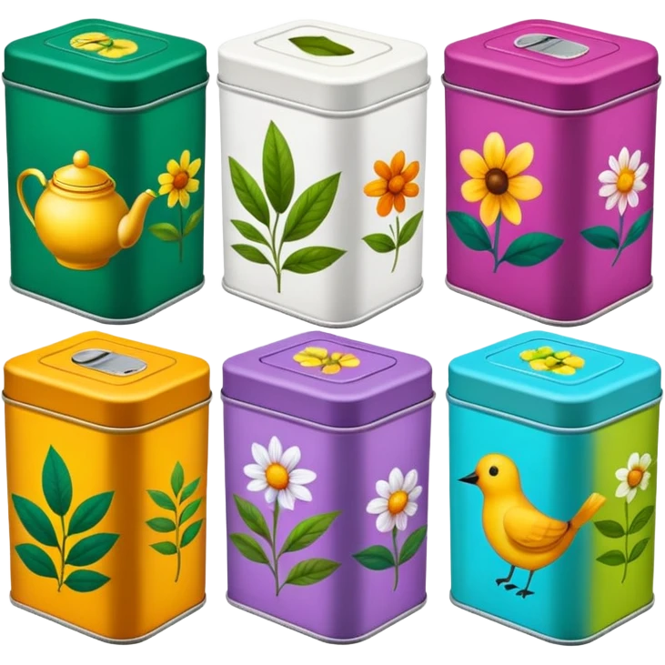 Herbal Tea Tins emoji