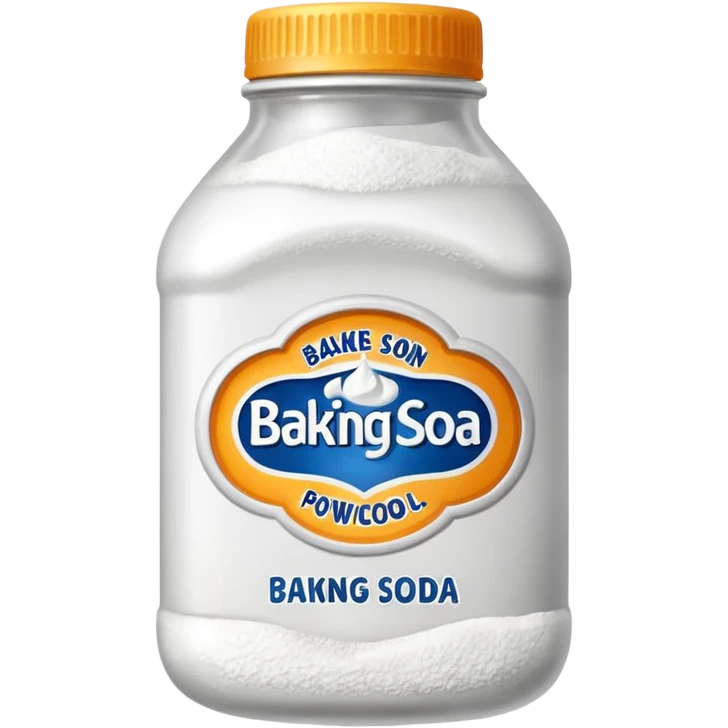 baking soda, bottle. emoji