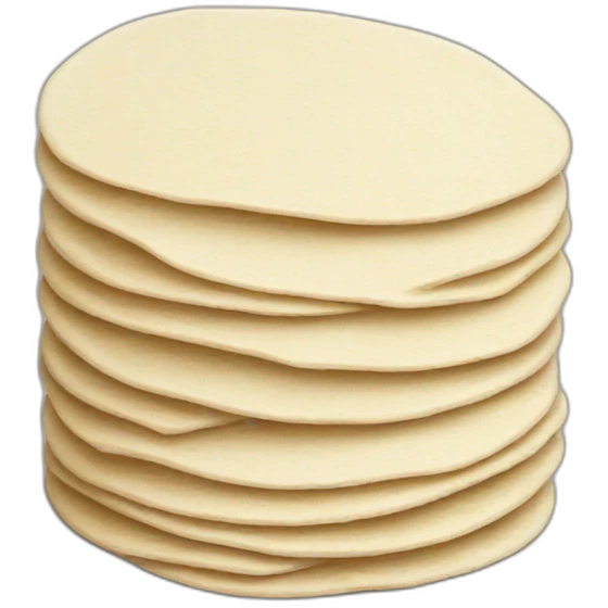Small Stack of flour tortillas emoji