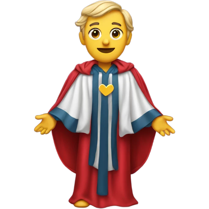 Heart wearing a judge’s robe emoji