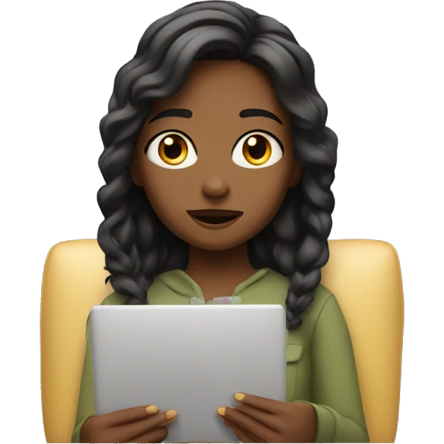 watching netflix girl emoji