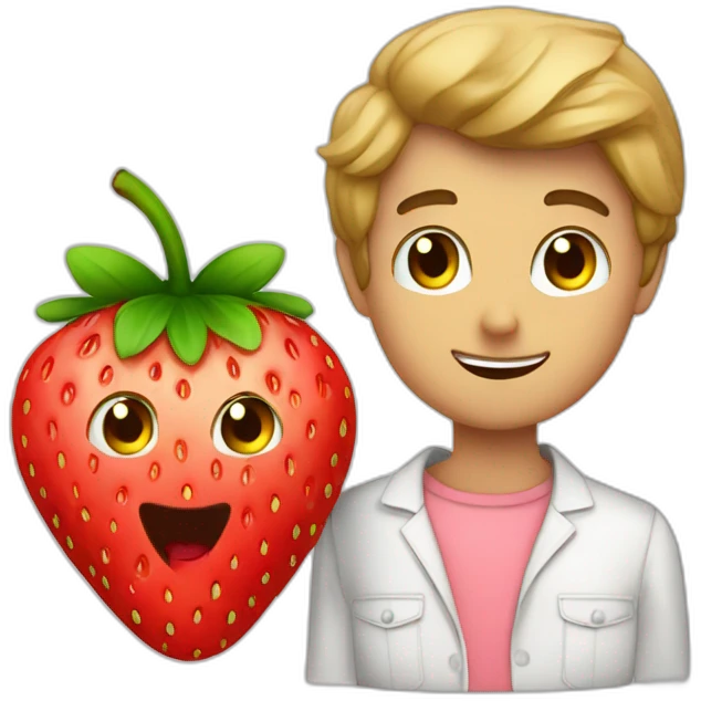 dima bilan and strawberry emoji