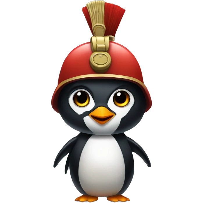 Penguin soldier emoji