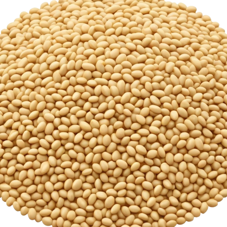 sesame seeds sprinkled on top of food emoji