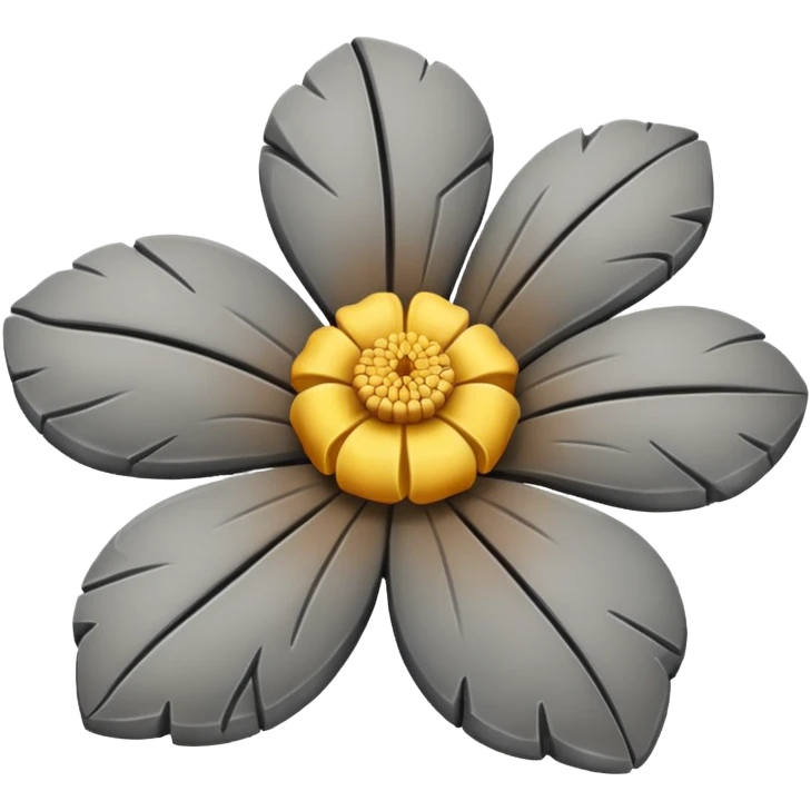 stone flower emoji