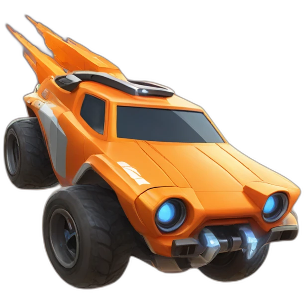 Orange rocket league octane jump and fly emoji