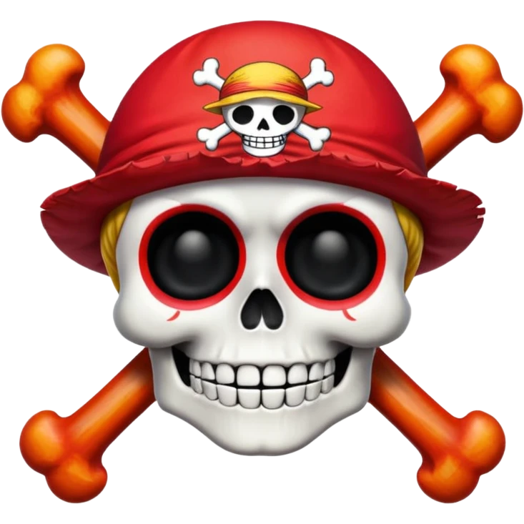 One piece Luffy jolly roget emoji