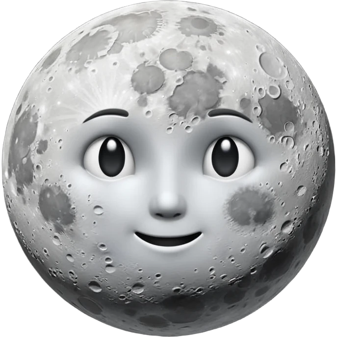moon with out face expraction emoji