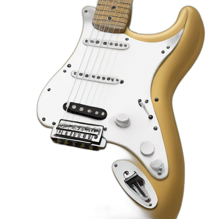 Stratocaster electric guitar emoji