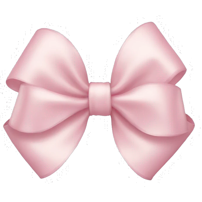 light pink bow emoji